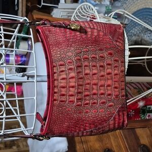 Red Brahmin Crossbody Bag.